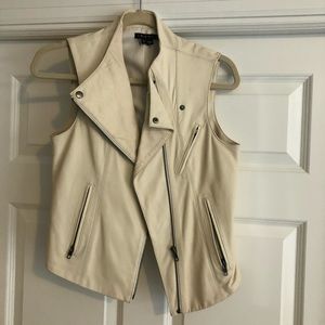 Theory leather vest